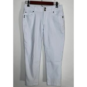 Sabrina Lauren Perfect Fit Ultra Soft Stretch White Pants - Women's Size 10